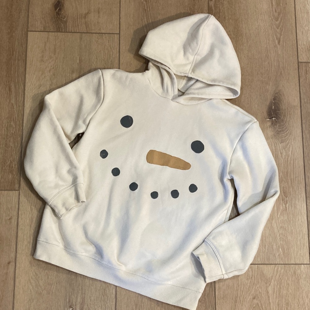 Little Co Lauren Conrad snowman hoodie size 10 nwot unisex boys girls
